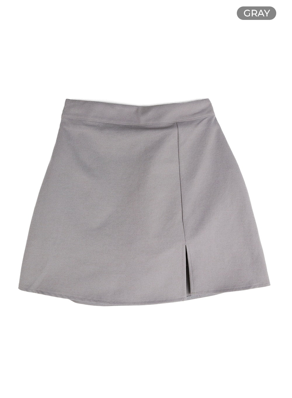 Solid Slit Mini Skort IM406