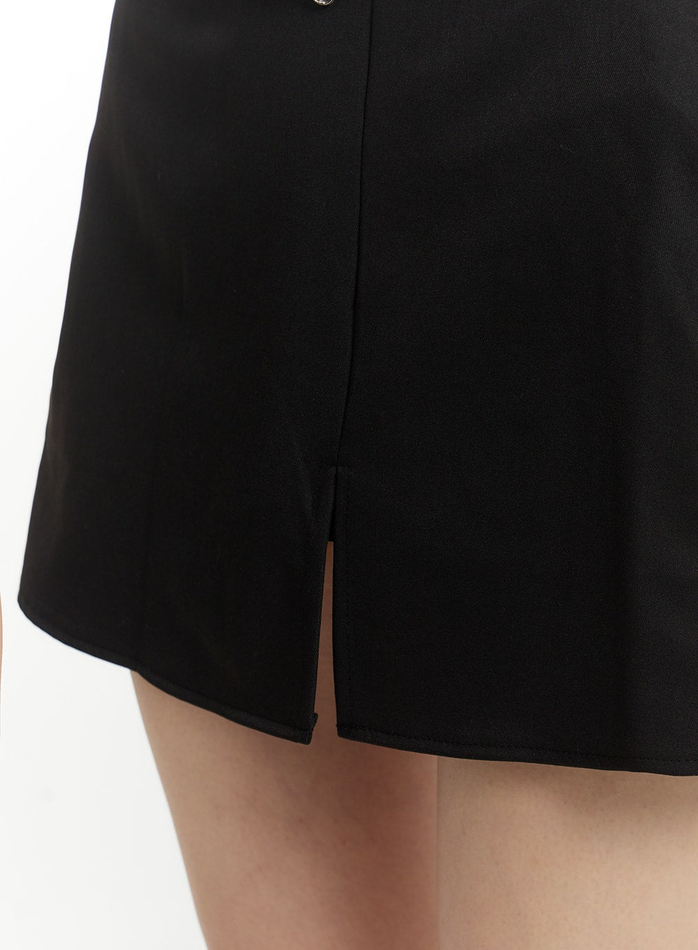 Solid Slit Mini Skort IM406