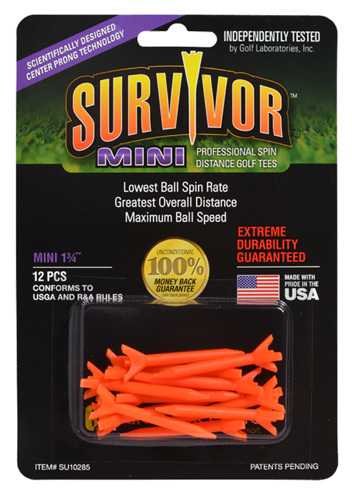 Survivor Professional Spin Distance Golf Tees