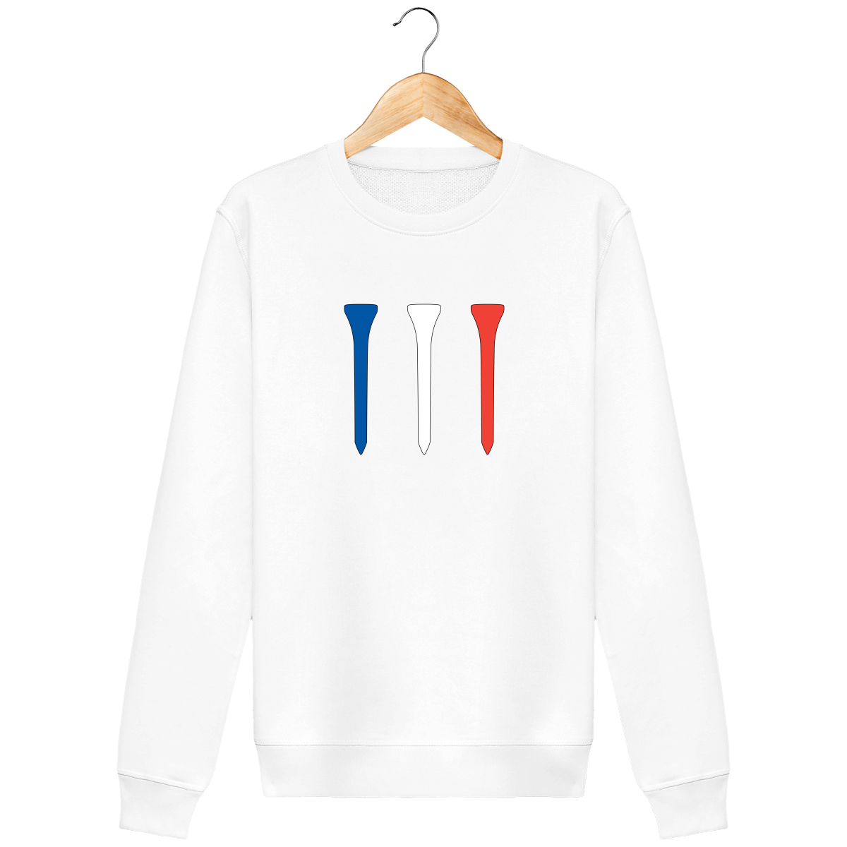 Sweat Col Rond TEES BLEU BLANC ROUGE