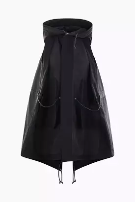 taffeta blouson sleeveless jacket