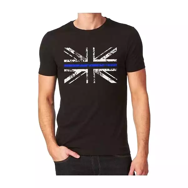 Thin Blue Line Union Flag Tshirt