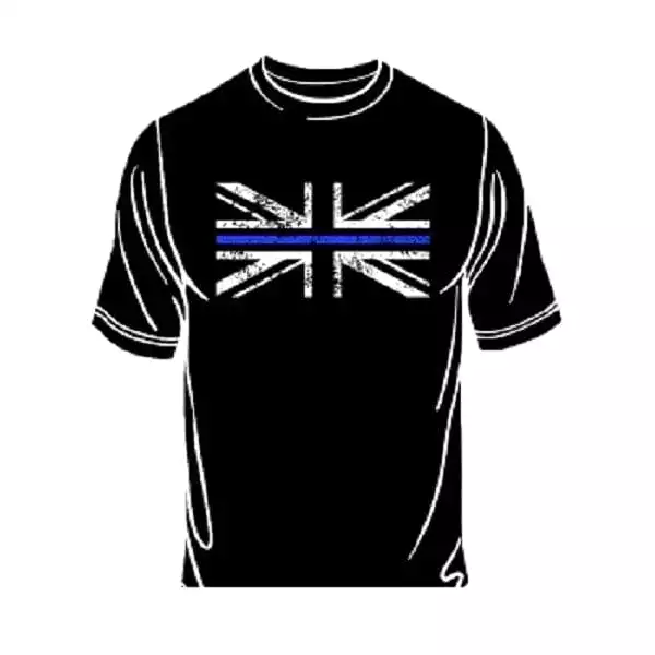 Thin Blue Line Union Flag Tshirt