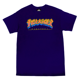 THRASHER T-SHIRT GODZILLA BURST SS NAVY