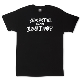 THRASHER T-SHIRT SKATE & DESTROY BLACK