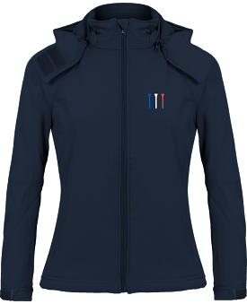 Veste Softshell tees Bleu Blanc Rouge femme