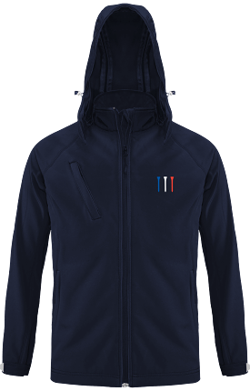 Veste Softshell tees Bleu Blanc Rouge homme