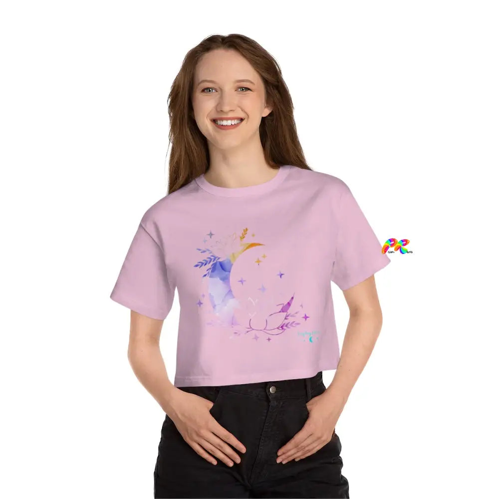 Watercolor Champion Flowy Crop Top