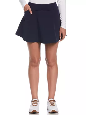 Womens 16 Chevron Perforated Golf Skort