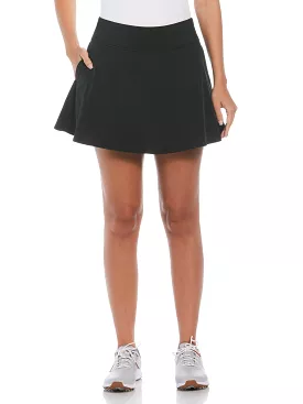 Womens 16 Chevron Perforated Golf Skort