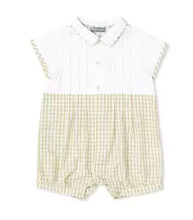 Yellow Gingham Romper