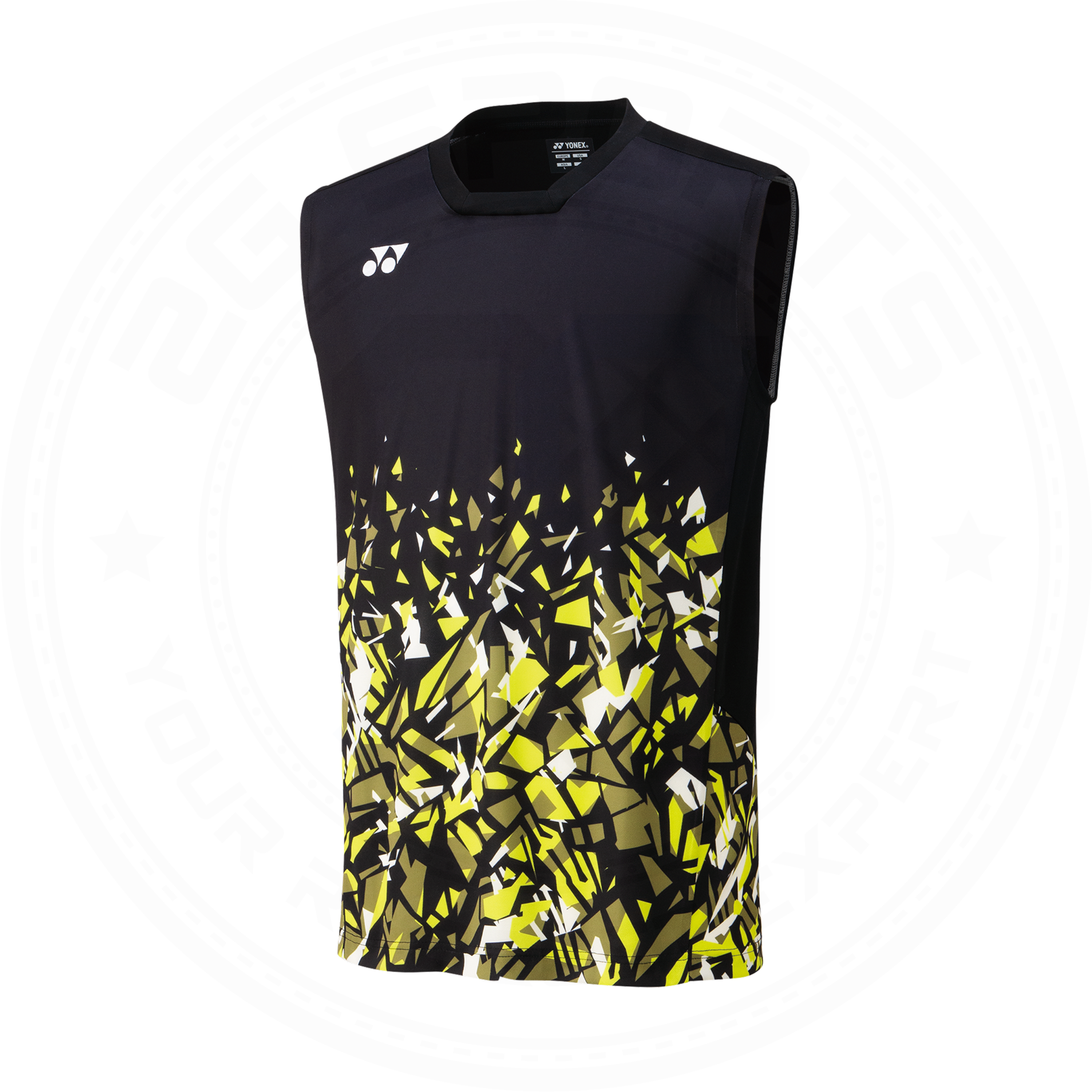 Yonex Japan National Badminton/ Sports Sleeveless Top 10552EX Black/ Yellow MEN'S